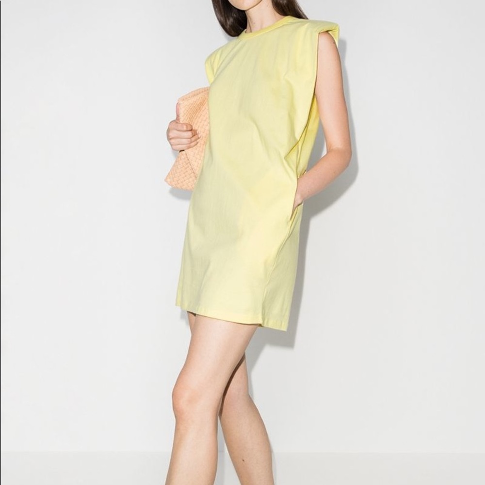 Frankie Shop Padded Shoulder T-shirt Dress Sz XS